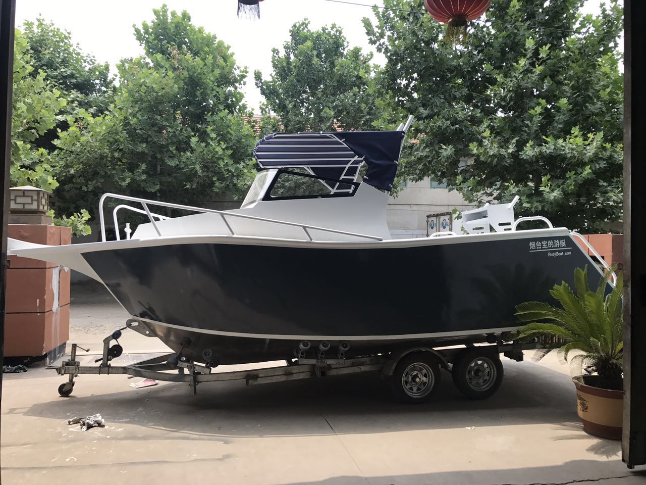 新款6.5米全鋁合金遠(yuǎn)洋海釣船 鋁合金釣魚艇